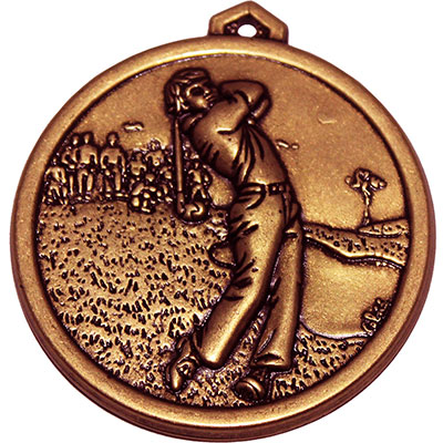 Bronze Longest Drive Medal 38mm