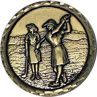 Gold Ladies Golf Medal 60mm