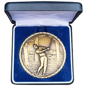70mm Cased Gold In the Trees Medal 