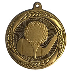 Golf Medal Gold 55mm