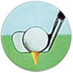 Golf medal centre 25mm