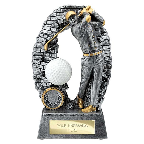 Blast Out Male Golf Figure 190mm