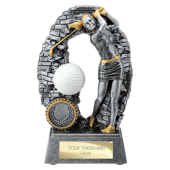 Blast Out Female Golf Figure 160mm