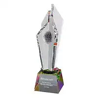 12in Crystal Golf Award