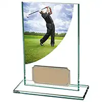 Colour Curve Glass Golf Male Award 125mm