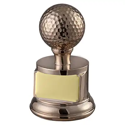 Bronze Golf Ball Award 4in