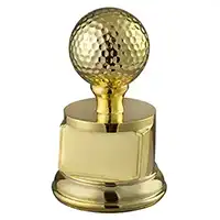 Gold Golf Ball Award 4in