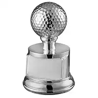 Silver Golf Ball Award 4in