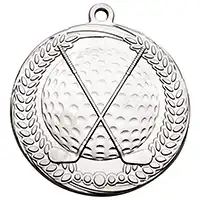 Silver Crossed Clubs Medal 70mm