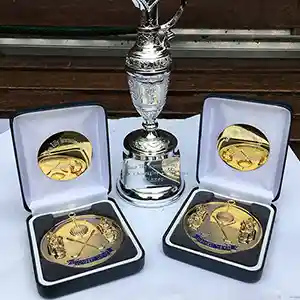 Golf Medals in Cases Golf Medals in Cases