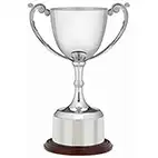 Classic Scroll Nickel Plated Cup 36cm Classic Scroll Nickel Plated Cup 36cm