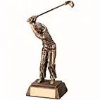 Gold Male Golf Swing Figure 6in Gold Male Golf Swing Figure 6in