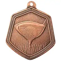 Falcon Golf Medal Bronze 65mm