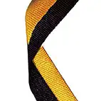 Black & Gold Medal Ribbon 54p Black & Gold Medal Ribbon 54p