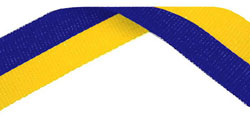 Blue & Yellow Medal Ribbon 49p