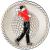 Silver golf medal - view 2