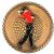 Gold golf medal - view 2